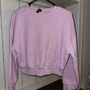 Size S Cropped Purple Sweatshirt